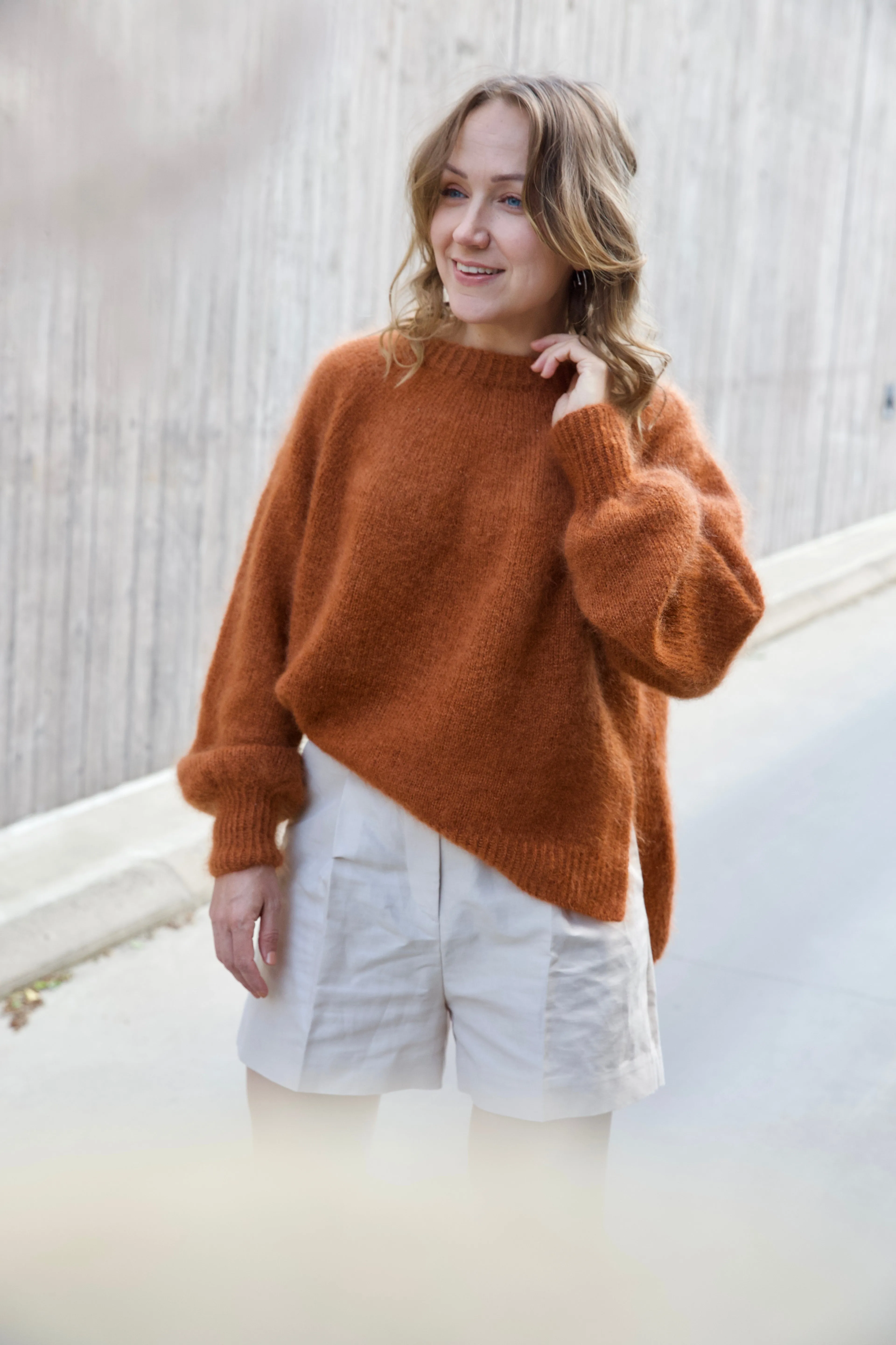 Pola rajut digital Ruu Sweater mohair koleksi eksklusif DEWAGAME