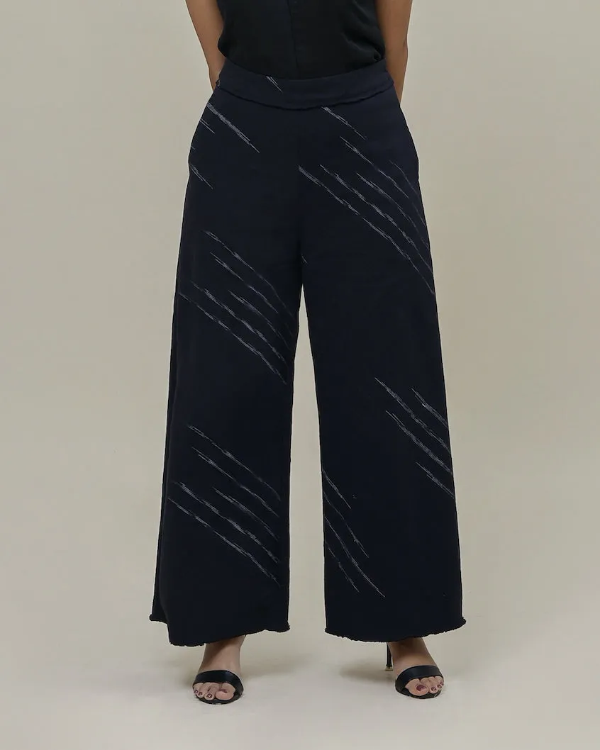LABA33 Palazzo Pants in Selah warna sweet indigo black dari koleksi eksklusif