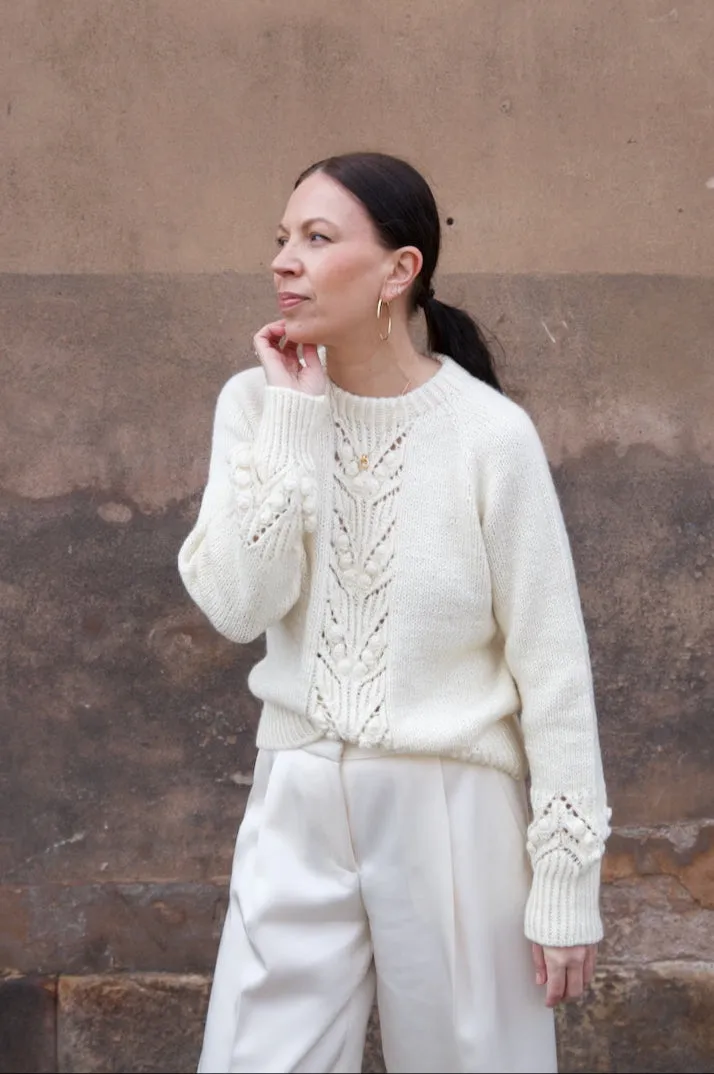 Tampilan Soft Shimo Sweater rajut lembut dari SUKSES888