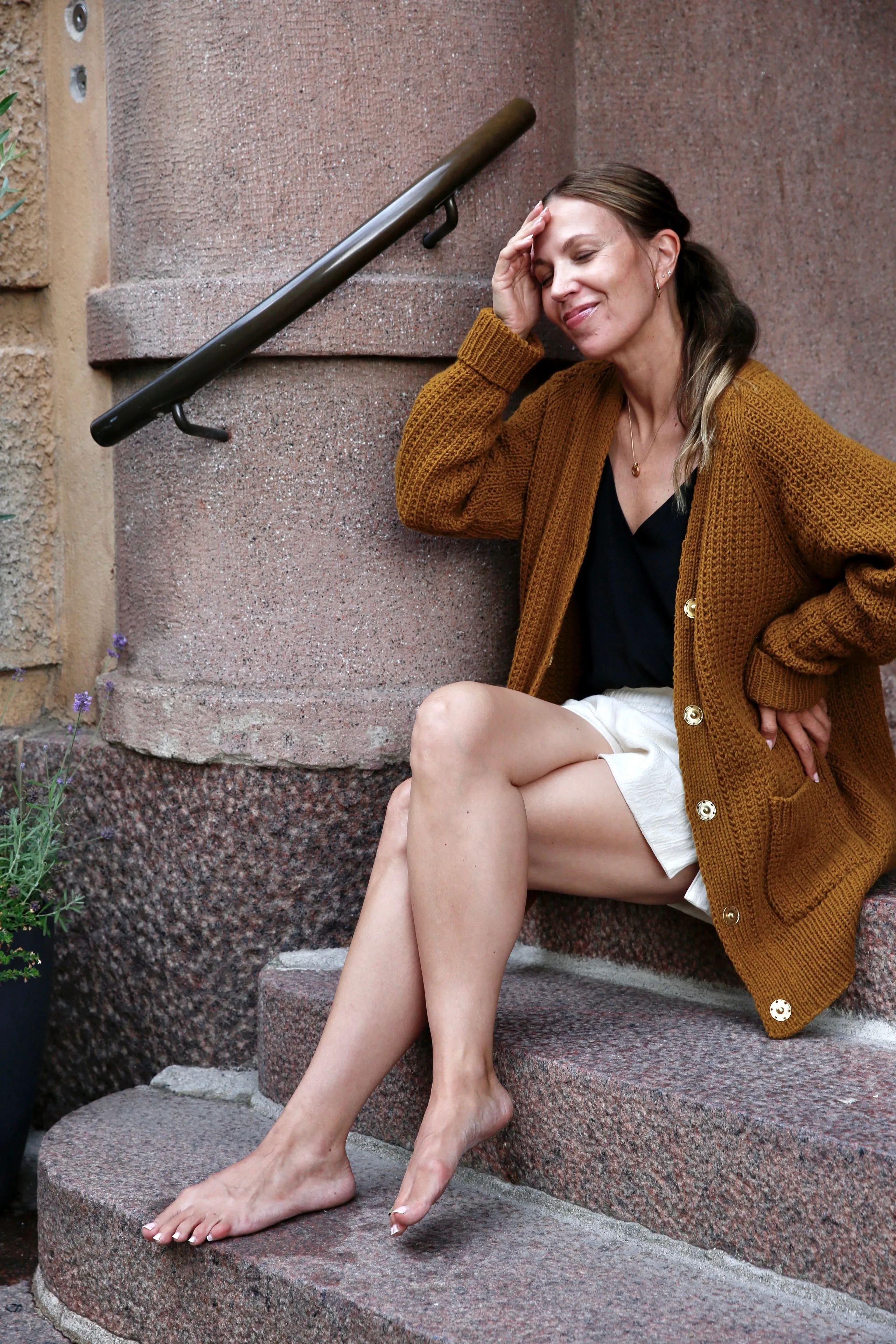SURYA168 Syli Cardigan Knitting Pattern PDF format digital untuk panduan merajut cardigan raglan